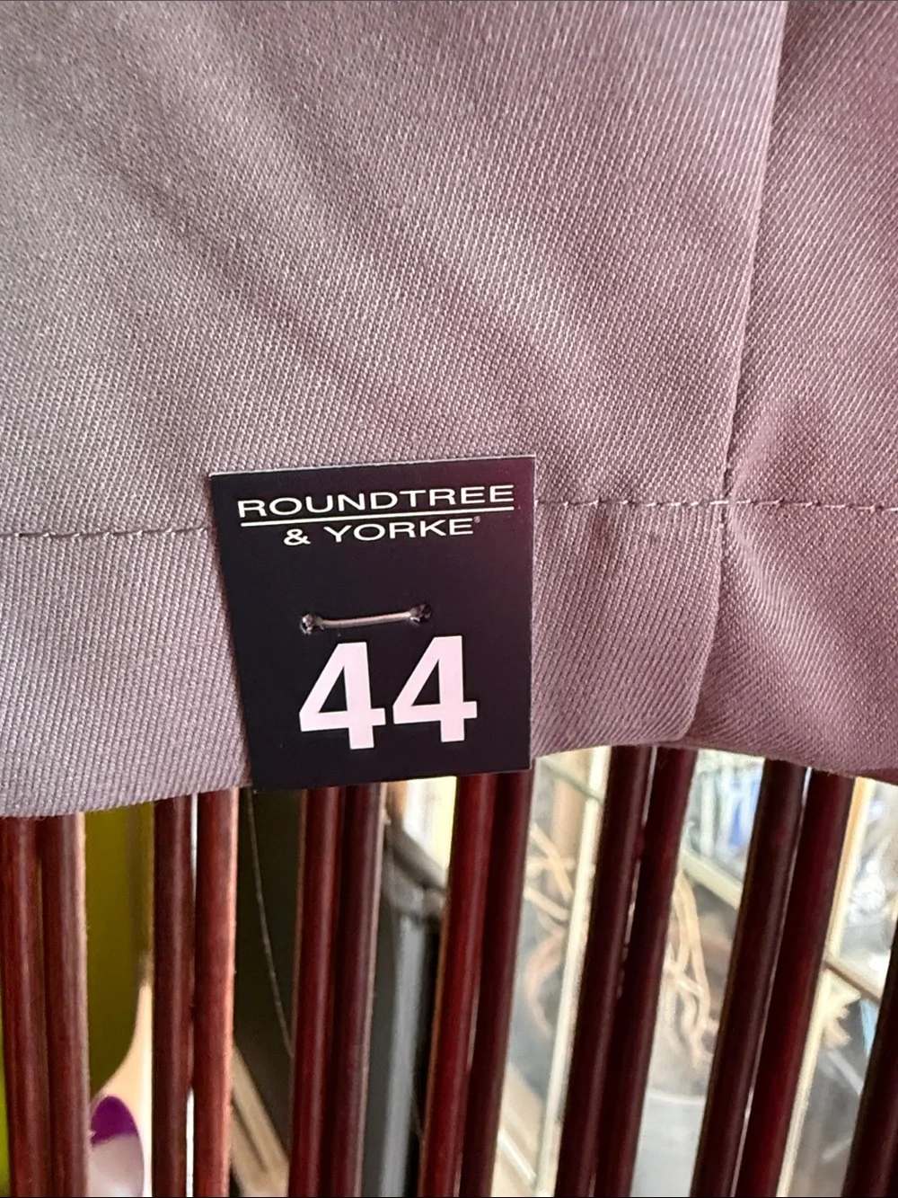 TravelSmith Men's Light Gray Flat-Front Dress Pants